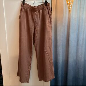 Old Navy High-Waisted Wide-Leg Linen Blend Pants